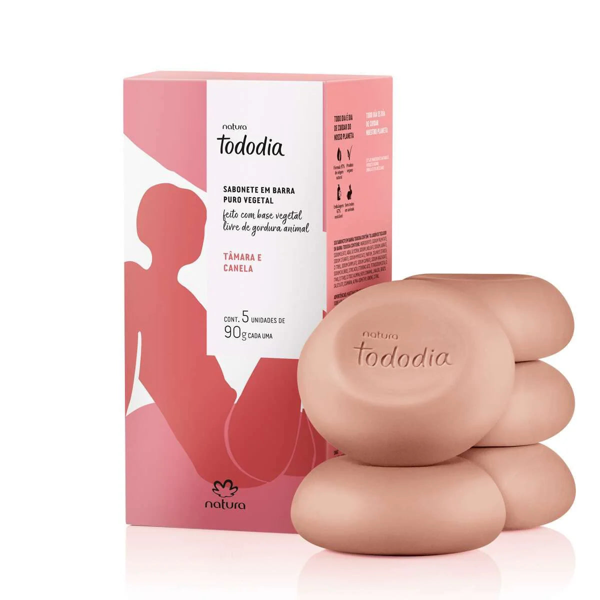 Sabonete em Barra Natura Tododia Tâmara Canela 5×90g