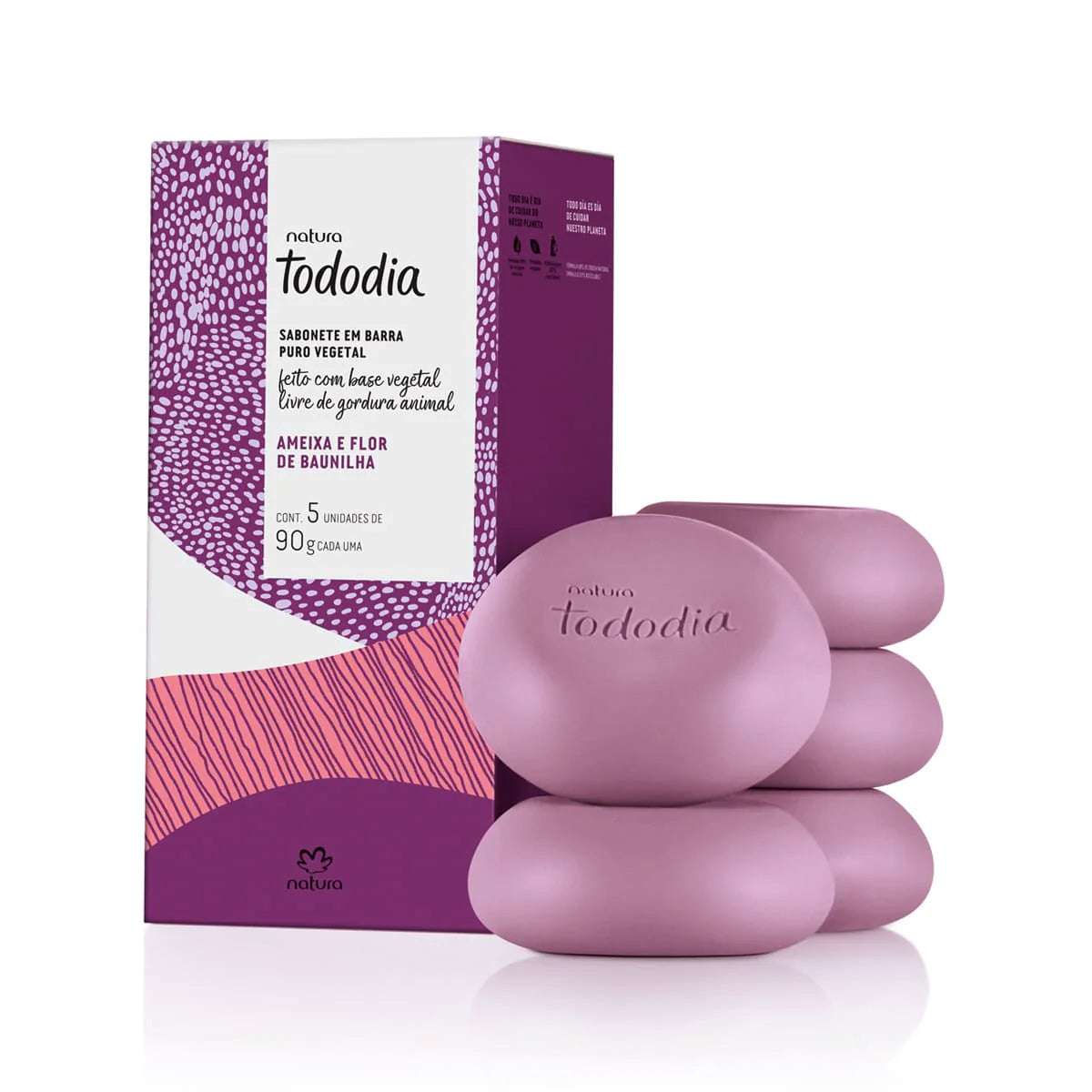 Sabonete em Barra Natura Tododia Ameixa & Flor de Baunilha 5×90 g