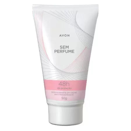 Desodorante Creme Avon 48h Sem Perfume 50g