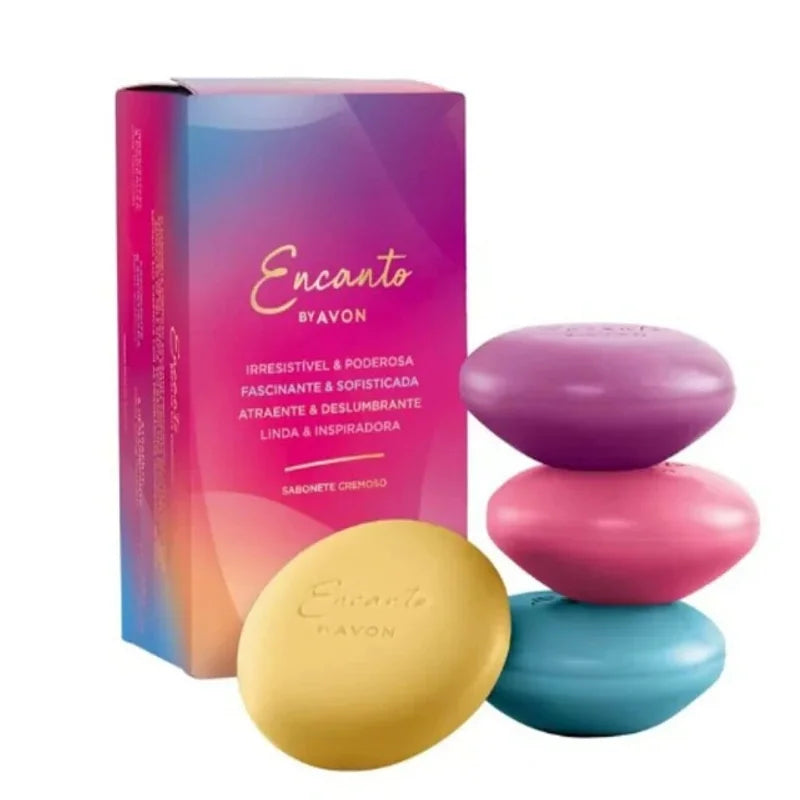 Sabonete Barra Avon Encanto Sortidos 4×80g