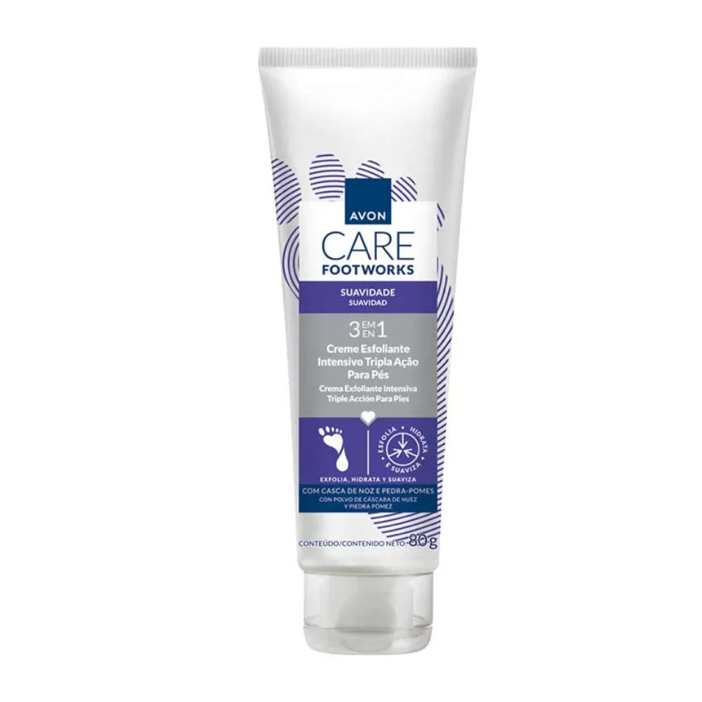 Creme Pés Avon Foot Works Esfoliante 80g
