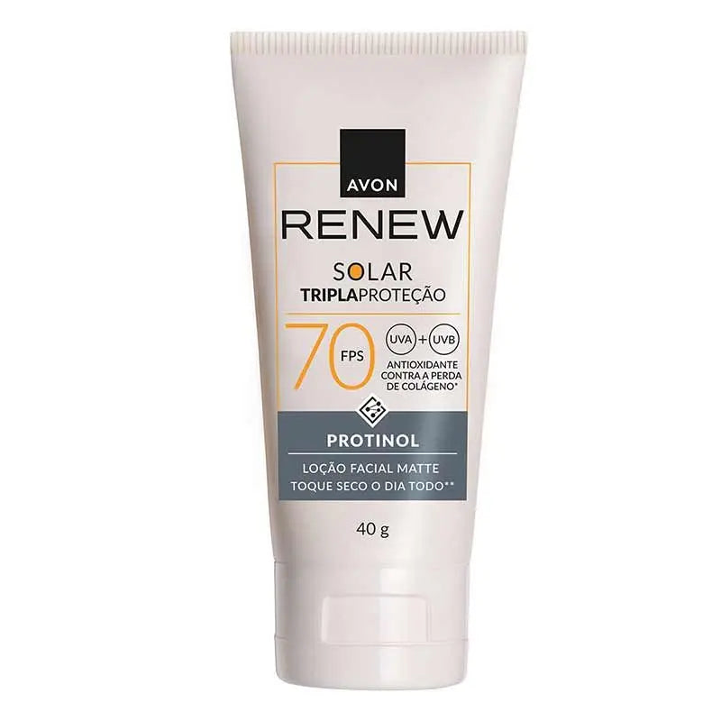 Protetor Solar Avon Renew Tripla Proteção FPS70 40g