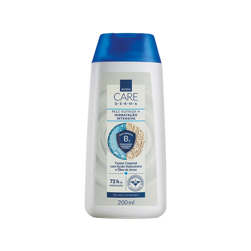 Creme Corporal Avon Care Derma Ácido Hialurônico & Óleo de Arroz